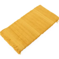 Drap de douche 70x140 cm NATURAL STRIPES curry