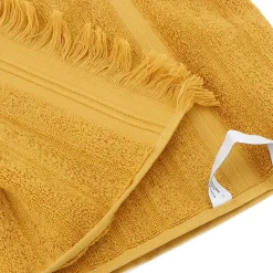 Drap de douche 70x140 cm NATURAL STRIPES curry