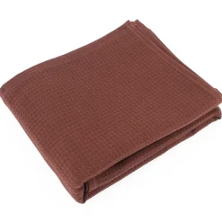 Drap de douche 70x140 cm nid d'abeille PURE WAFFLE 300 g/m² marron