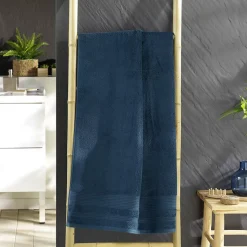 Drap de Douche 70x130 cm Éponge Unie Tendresse Saphir 600g/m²