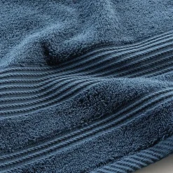 Drap de Douche 70x130 cm Éponge Unie Tendresse Saphir 600g/m²