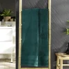 Drap de Douche 70x130 cm Éponge Unie Tendresse Emeraude 600g/m²