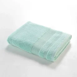 Drap de Douche 70x130 cm Éponge Unie Tendresse Céladon 600g/m²