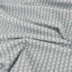 Drap de douche 70x140 cm pur coton motifs quadrillés collection GLOW vert