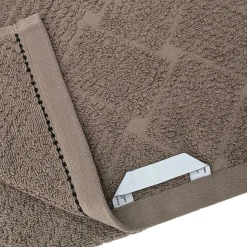 Drap de douche 70x140 cm pur coton collection OSAKA fleurs marron