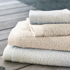Drap de douche 70x140 cm PURE Ivoire 550g/m2