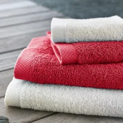 Drap de douche 70x140 cm PURE Rouge 550g/m2
