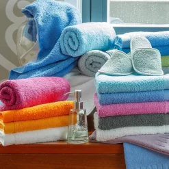 Drap de douche 70x180 cm PURE Bleu Océan 550g/m2
