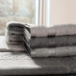 Drap de douche 70x140 cm ROYAL CRESENT Gris Souris 650g/m2