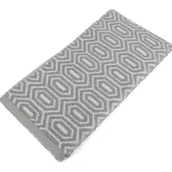 Drap de douche 70x140 cm SYMETRIE coton Gris Alvéoles