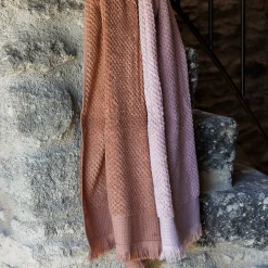 Drap de douche 70x130 cm TETHYS micro-coton orange Terre