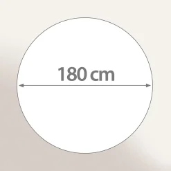 Drap de plage rond 180 cm INCA Bleu