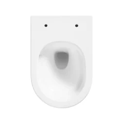Duofix Pack WC bâti-support + WC suspendu sans bride avec abattant SoftClose Ceramia + plaque blanche (GEBCE14WT05-FR)
