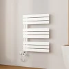 EMKE Radiateur Sèche-Serviettes Électrique 762x600 mm, Blanc 400W, WiFi, Modes Intelligents, Détection Fenêtre