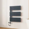 EMKE Radiateur Sèche-Serviettes Électrique 762x600 mm, Gris Anthracite 400W, WiFi, Modes Intelligents, IPX4