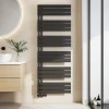 EMKE Radiateur Sèche-Serviettes à Eau Chaude Flat Panel - Noir Mat 160x60 cm - 958W