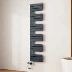 EMKE Radiateur Sèche-Serviettes Électrique 1599x400 mm, Gris Anthracite 800W, WiFi, Modes Intelligents, IPX4