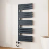 EMKE Radiateur Sèche-Serviettes Électrique 1320x600 mm, Gris Anthracite 800W, WiFi, Modes Intelligents, IPX4