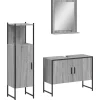 Ensemble d'armoires de salle de bain 3 pcs sonoma gris vidaXL