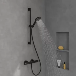 Ensemble de douche 3 jets VILLEROY ET BOCH Verve Showers Noir mat