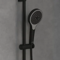 Ensemble de douche 3 jets VILLEROY ET BOCH Verve Showers Noir mat