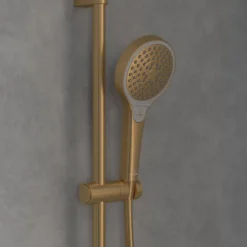 Ensemble de douche 3 jets VILLEROY ET BOCH Verve Showers Or brossé