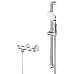 Ensemble de douche avec mitigeur thermostatique - Grohe - Grohtherm 500 - Tempesta