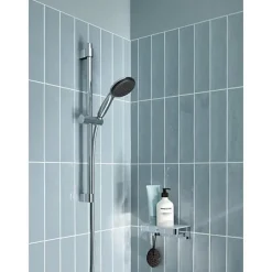 Ensemble de douche avec pommeau 1 jet, barre 60cm et flexible 1,75m - GROHE Vitalio Start 110 27942001 - Economie d'eau - Chrom