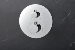 Ensemble de douche CURVED à encastrer - Thermostatique Chromé BrillantChroméNoir matCanon de fusilOr brosséOr rose brossé Ensembl