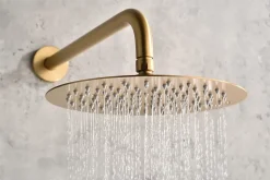 Ensemble de douche CURVED à encastrer - Thermostatique Or brosséChroméNoir matCanon de fusilOr brosséOr rose brossé Ensemble enca