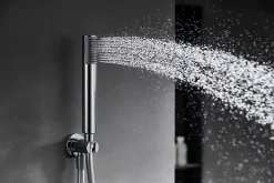 Ensemble de douche CURVED à encastrer - mitigeur monocommande Chromé BrillantChroméNoir matCanon de fusilOr brosséOr rose brossé