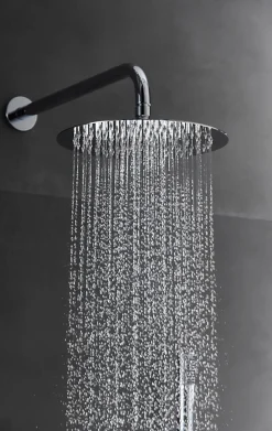 Ensemble de douche CURVED à encastrer - mitigeur monocommande Chromé BrillantChroméNoir matCanon de fusilOr brosséOr rose brossé