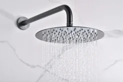 Ensemble de douche CURVED à encastrer - Thermostatique Canon de fusilChroméNoir matCanon de fusilOr brosséOr rose brossé Ensemble