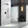 Ensemble de douche CURVED à encastrer - Thermostatique Noir (mat)ChroméNoir matCanon de fusilOr brosséOr rose brossé Ensemble enc
