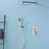 Ensemble de douche encastré mécanique 2 voies SKY BATH nickel brossé Inox S304 série DREAM