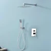 Ensemble de douche encastré mécanique 2 voies SKY BATH chromé Inox S304 série DREAM