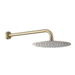 Ensemble de douche encastré mécanique 2 voies SKY BATH or brossé PVD Inox S304 série SOUL