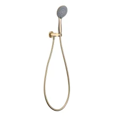 Ensemble de douche encastré mécanique 2 voies SKY BATH or brossé PVD Inox S304 série SOUL