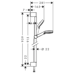Ensemble de douche Hansgrohe Crometta Vario