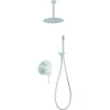 Ensemble de douche STICK à encastrer - mitigeur monocommande Blanc (mat) Ensemble encastré douchette + tête de douche