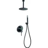 Ensemble de douche STICK à encastrer - mitigeur monocommande Noir (mat) Ensemble encastré douchette + tête de douche