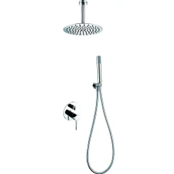 Ensemble de douche STICK à encastrer - mitigeur monocommande Chromé Brillant Ensemble encastré douchette + tête de douche
