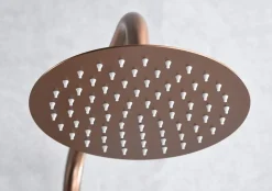 Ensemble de douche thermostatique LINE - Rose brossé