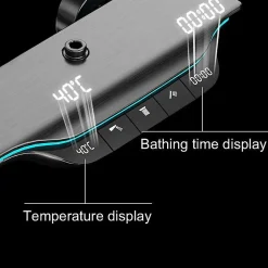 Ensemble de douche thermostatique intelligent Kleenmac avec affichage numérique modèle Amadis