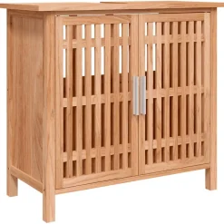 Ensemble de meubles de salle de bain 3 pcs Bois massif de noyer vidaXL
