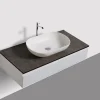 Ensemble de salle de bain Vision 1000 blanc mat - Avec armoire de toilette, Sans cache, Sans vasque à poser