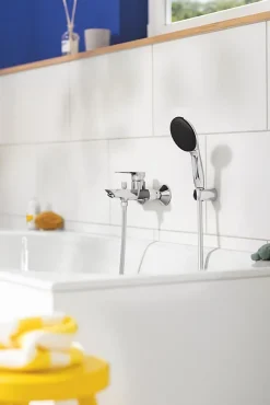 Ensemble douchette 1 jet + support + flexible chrome, Grohe Vitalio Start 100