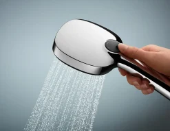 Ensemble douchette 2 jets + support + flexible chrome, Grohe Vitalio Comfort 100