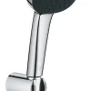 Ensemble douchette 3 jets + support + flexible chrome, Grohe Vitalio 100