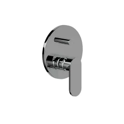 Ensemble Externe Encastrable Pour Douche Universelle 2 Voies, Plaque + Levier + Déviateur Amalfi